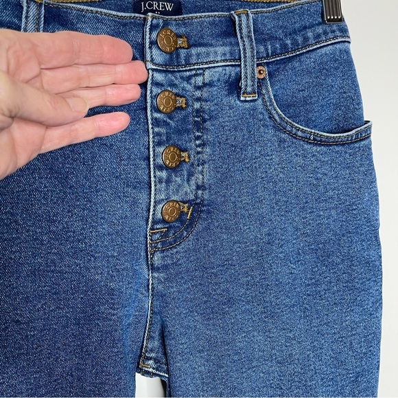 J.Crew Flare crop mid-rise jean in all-day stretch button fly preppy acadamia - Picture 4 of 12